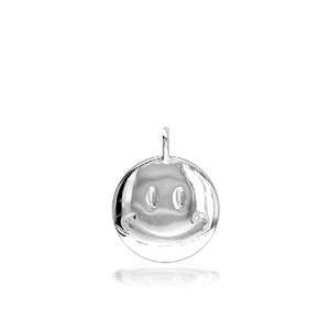   Smiley) Face Jewelry Charm in 10K white gold Sziro Jewelry Designs