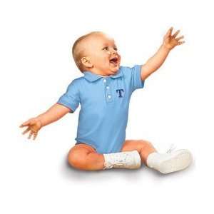   Infant Golf Shirt Creeper by Soft as a Grape   Light Blue 12 Months