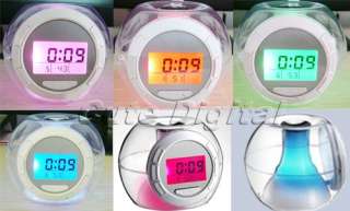 Color Change LED Digital Alarm Thermometer Clock New  