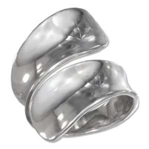  Sterling Silver High Polish Plain Spoon Ring (size 09 