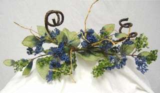 BLUE BERRY SWAG Wedding Centeripece SILK Artificial Flowers Arch 