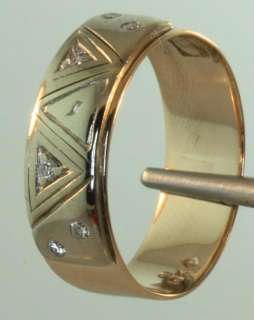10k yellow gold mason masonic diamond wedding band ring  