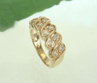 75ct 14K Gold Wedding Anniversary Vintage Diamond Ring  