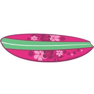  Pink and Green Surfboard Magnet Automotive