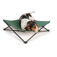 BREEZY BUNK PORTABLE FOLDING DOG BED SMALL GREEN  