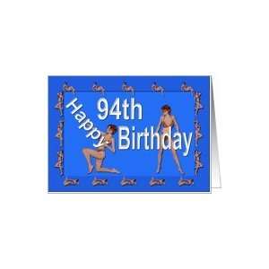  94th Birthday Pin Up Girls, Blue Card Toys & Games