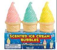 Scented Ice Cream Bubbles Set Sensory Experience  
