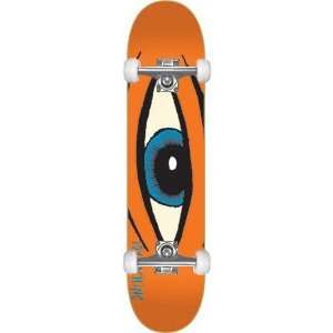 Toy Machine Sect Eye 7.62 Orange w/Raw Trucks & Wheels  
