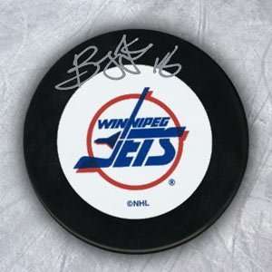   Winnipeg Jets Autographed/Hand Signed Vintage Logo Hockey Puck Sports